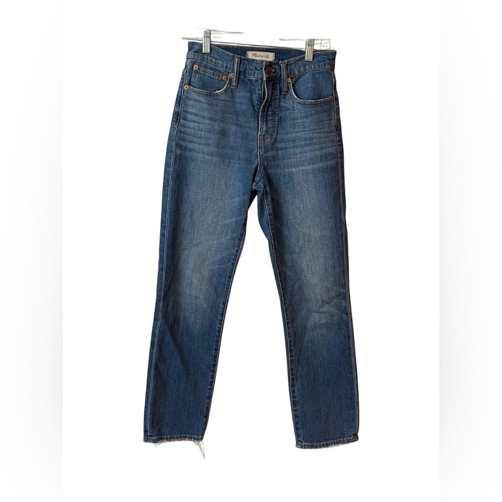 👖 Madewell Blue Denim Jeans | Raw Hem